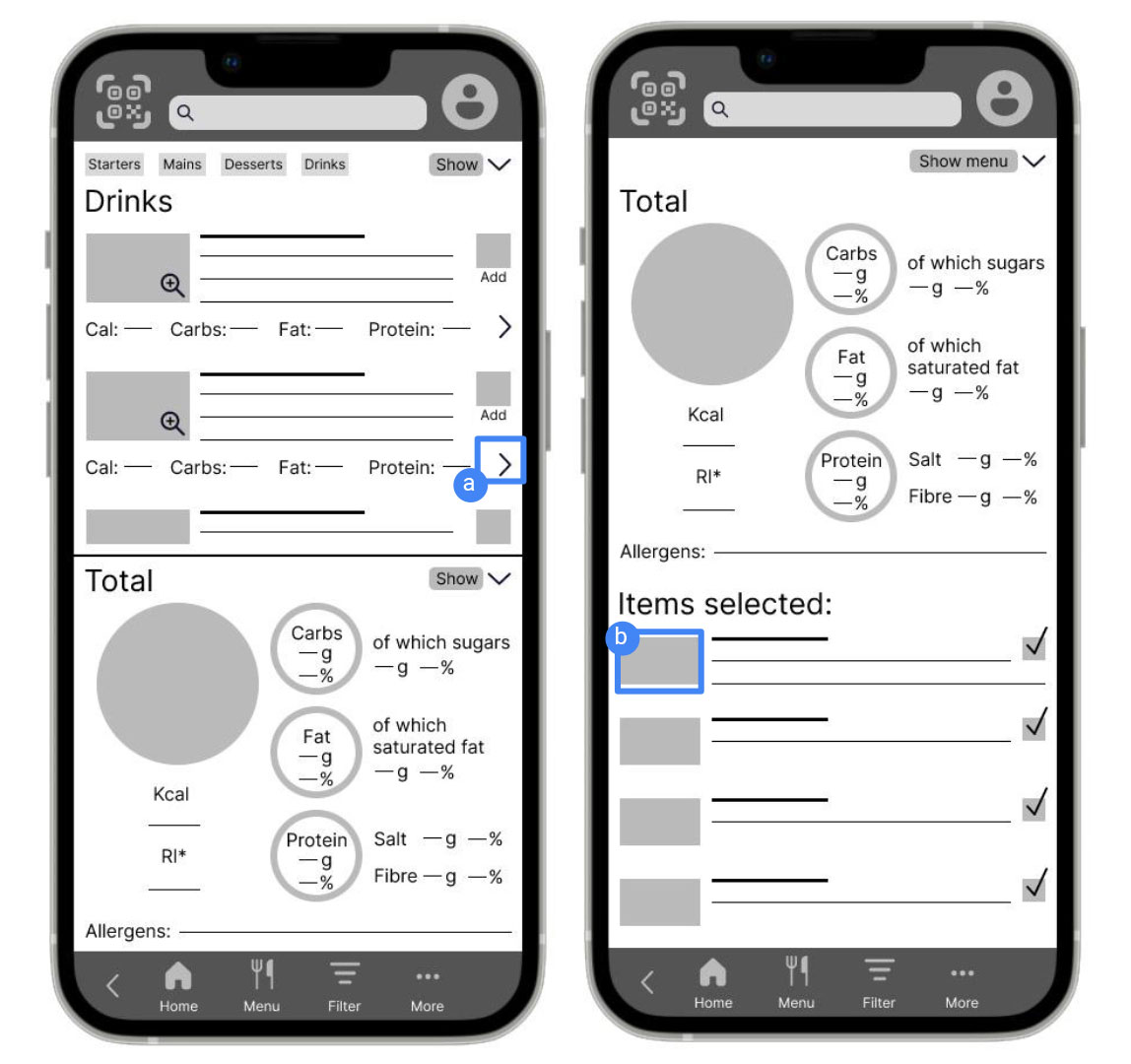 mobile phone screens showing difficult elements